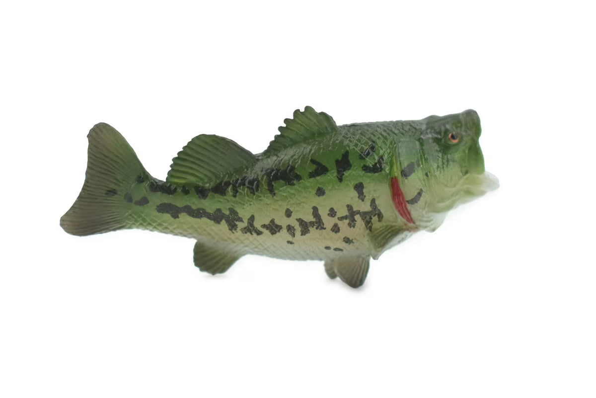Black Rubber Largemouth Bass Toy Model B328