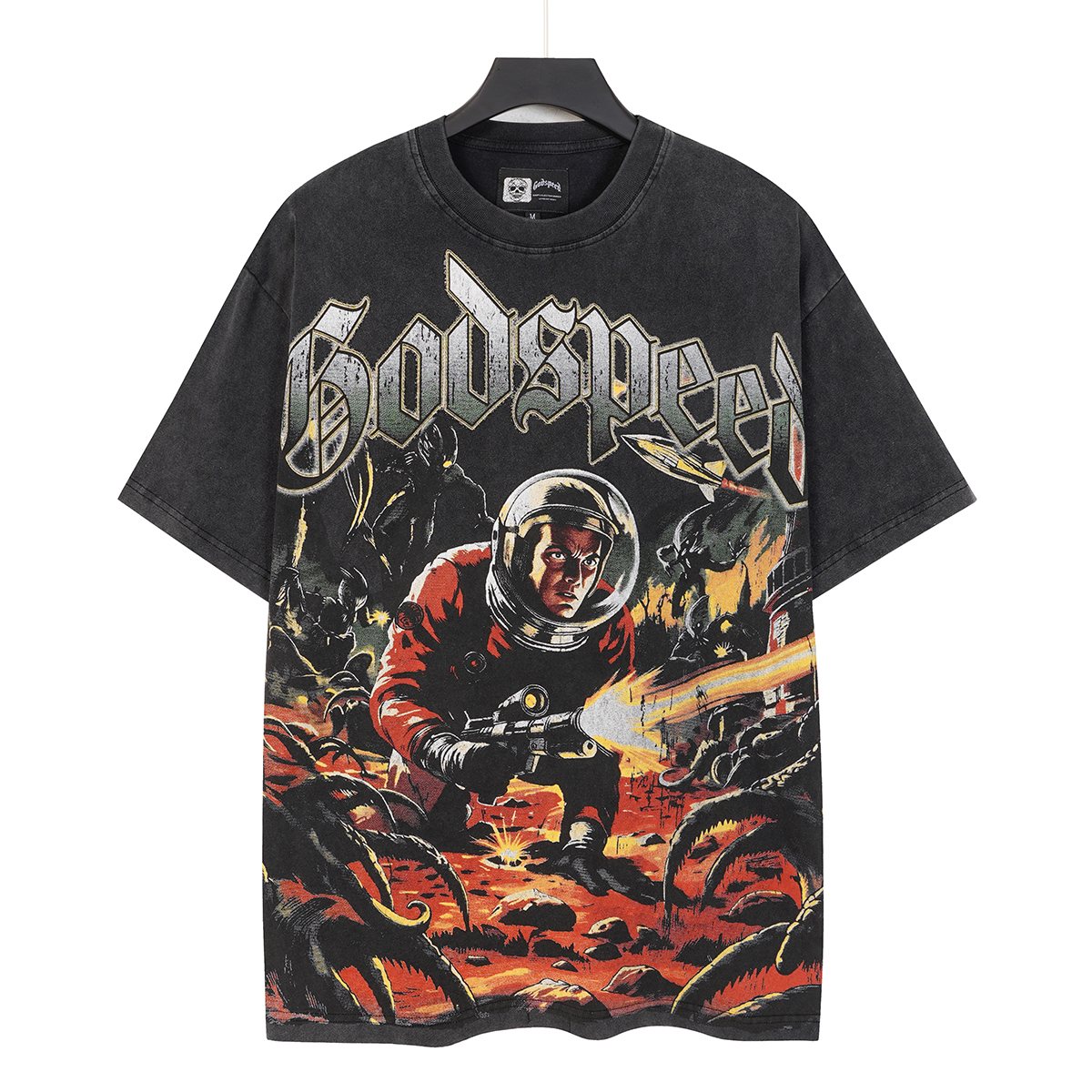 Godspeed Astronaut Sun-Eye Graphic T-Shirt
