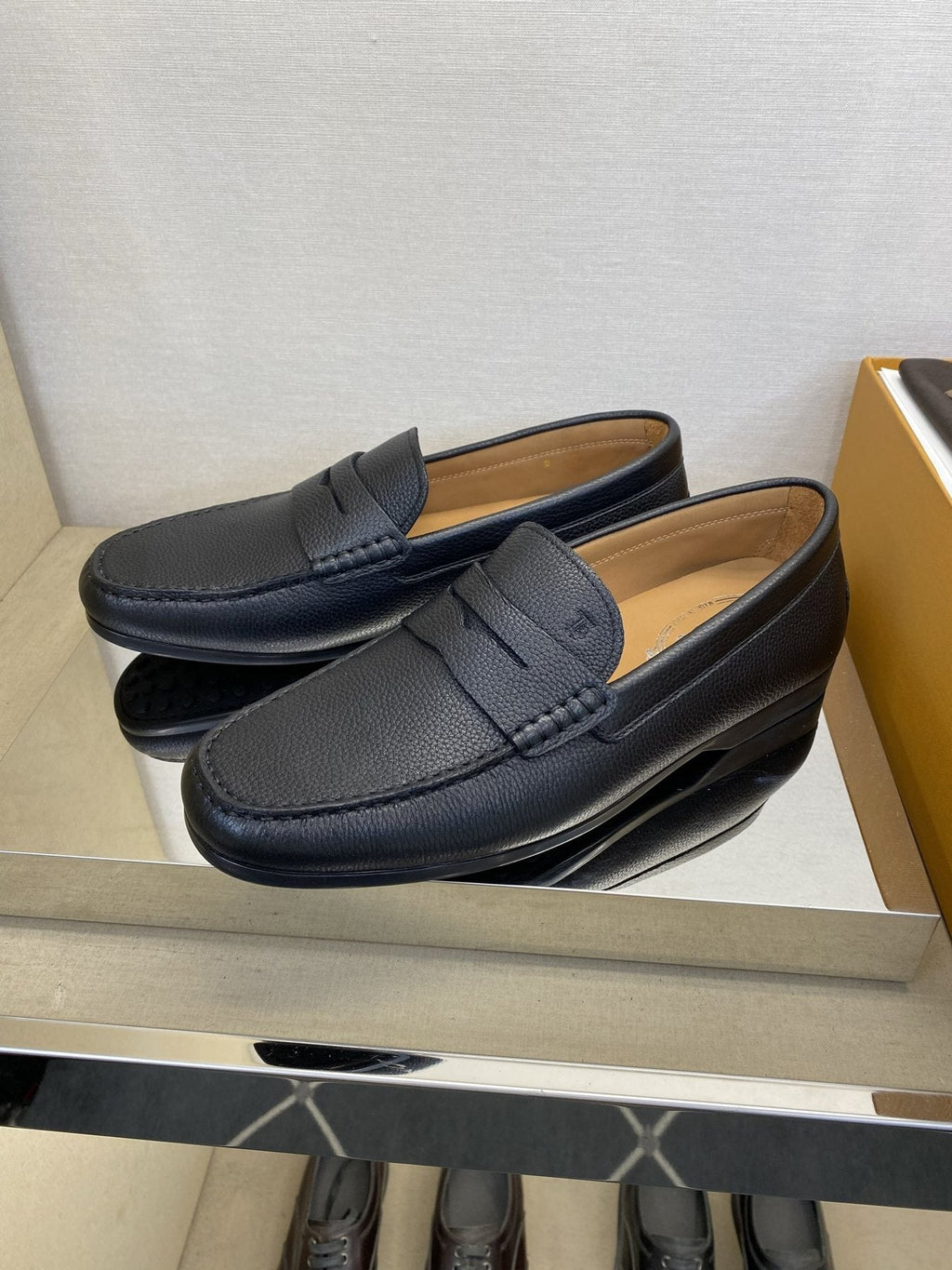 TOD'S Men's Textured Penny Loafers